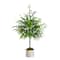 3ft. Unlit Real Touch Norfolk Island Pine Artificial Christmas Tree in Metal Planter